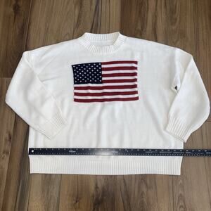 USA Flag Patriotic Knit Sweater Women’s XL